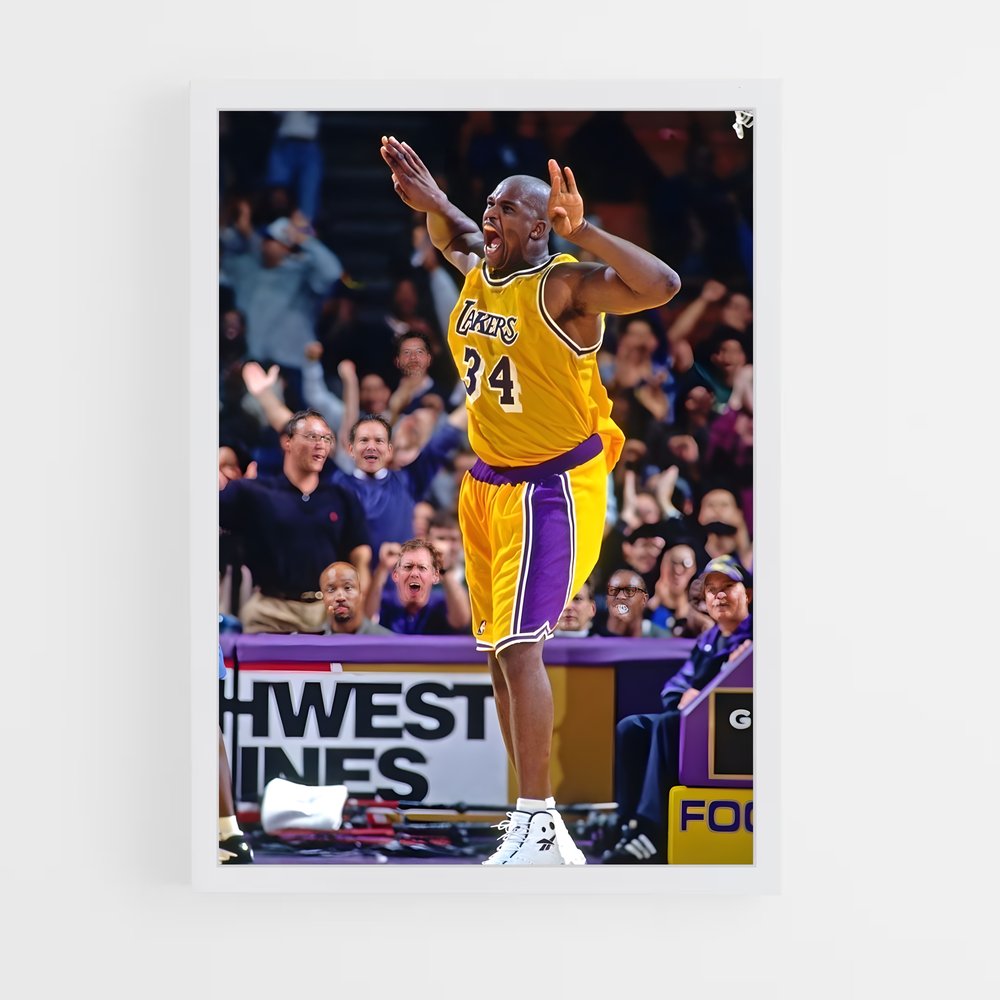 Poster Shaquille de basket – affiche Basketball (vue 3)